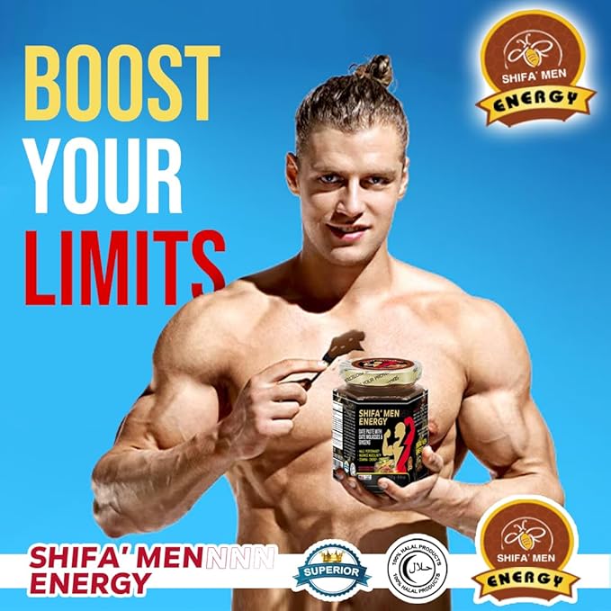Restivo Shifa Men Energy – Date Paste with Date Molasses & Ginseng – 8.8 oz (250g) - Image 6
